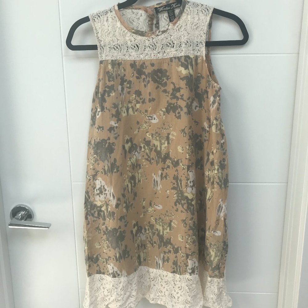 Winter Kate Nicole Richie Lace Detail Mini Dress